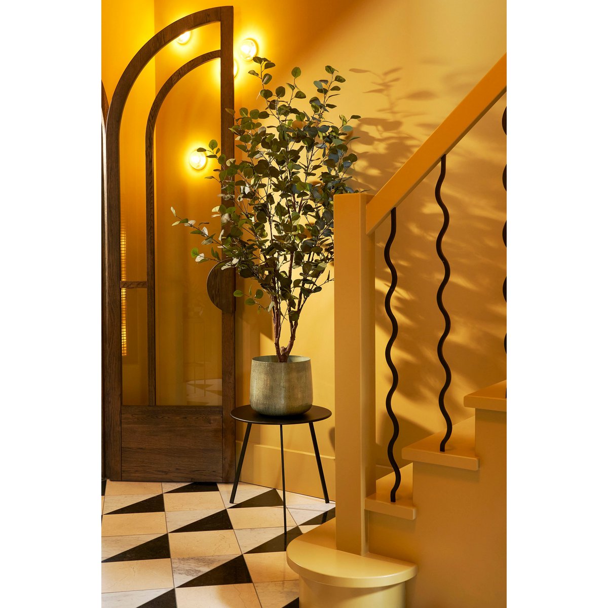 Kunstplant eucalyptus 95x55 cm groen