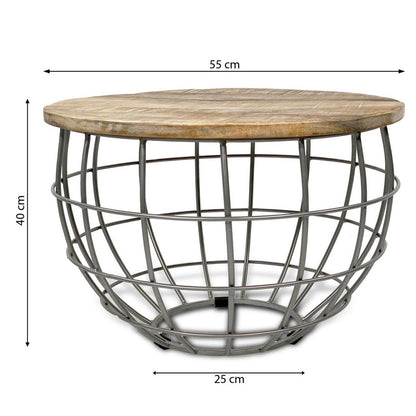 Duurzame Bijzettafel Ronde Lexington Metalen Frame Stijlvol