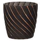Tealight holder Ø 7x7 cm Black Glass Tealight holder