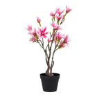 Magnolia tree - Green/Pink, PE plastic, H:74 cm