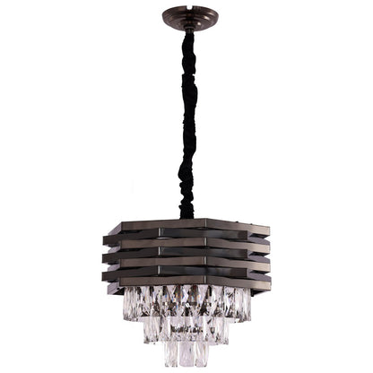 Hanglamp Crystal Black 40 cm metaal kristal