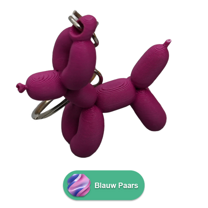 Sleutelhanger ballon hond PLA
