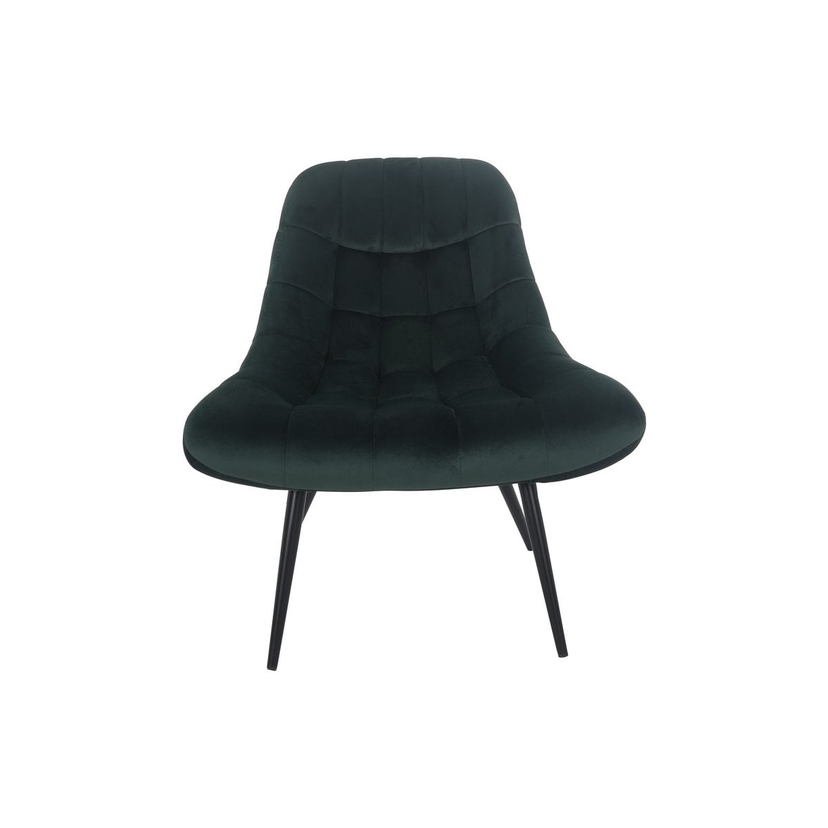 Fauteuil groen fluweel XXL 76x85.6x85.6 cm