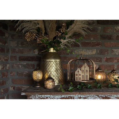 Decoratie Emmer Ø 29x38 cm Koperkleurig IJzer