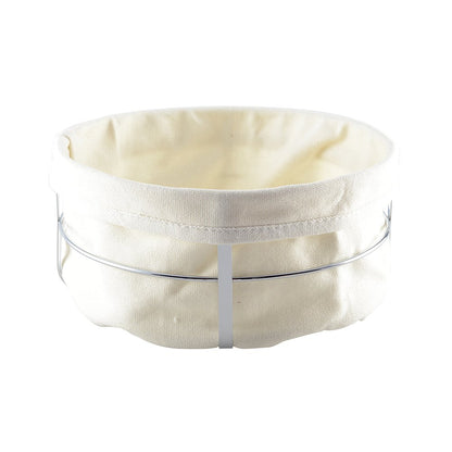 Broodmand rond zilver 22x22x10 cm