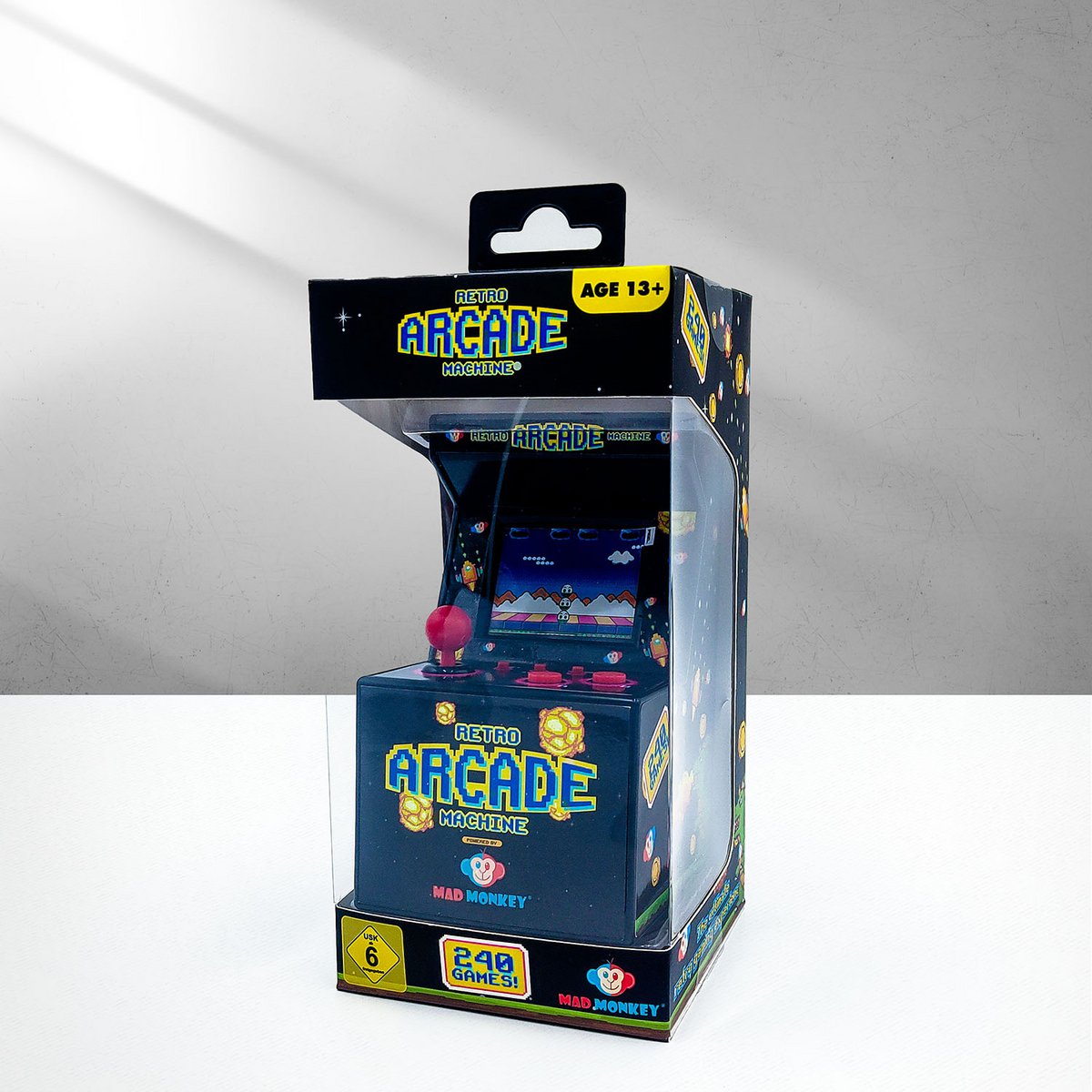 Mad Monkey - Retro Mini Arcade Machine - incl. 240x 8-bit games