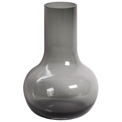 Vaas grijs glas Ø28 x H50 cm