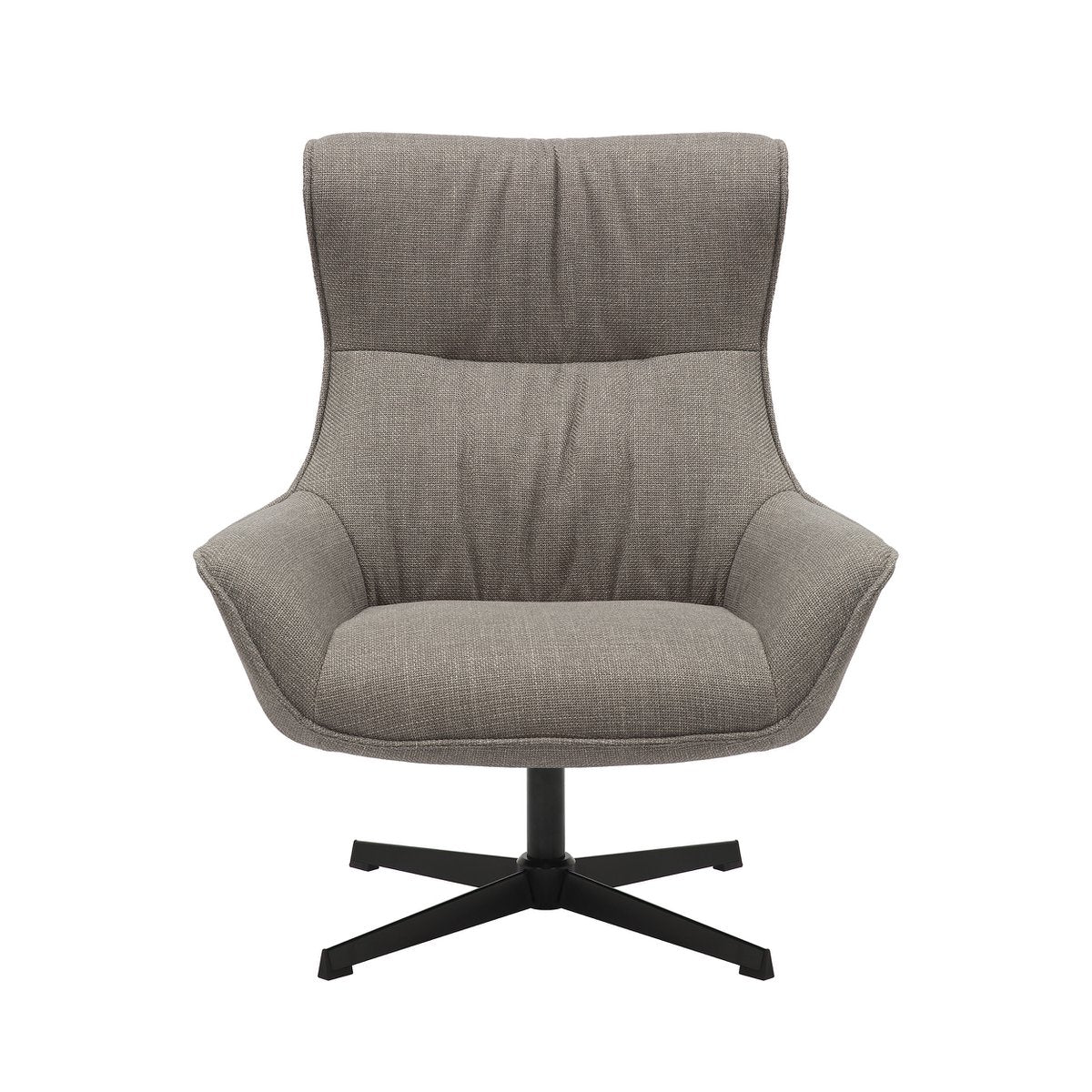 Fauteuil structuurstof taupe 85x83x103 cm
