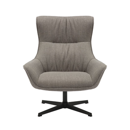 Fauteuil structuurstof taupe 85x83x103 cm