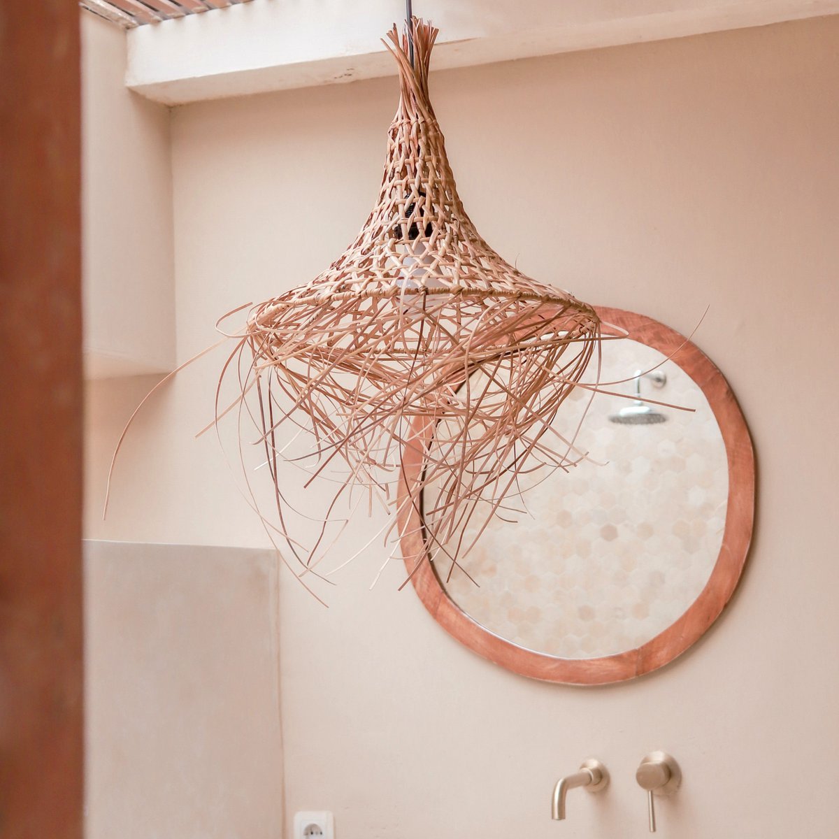 Bamboe Lampenkap Met Kwastjes Natuurlijke Hanglamp GILI