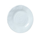 White melamine dessert plate 23x23x2cm rope edge