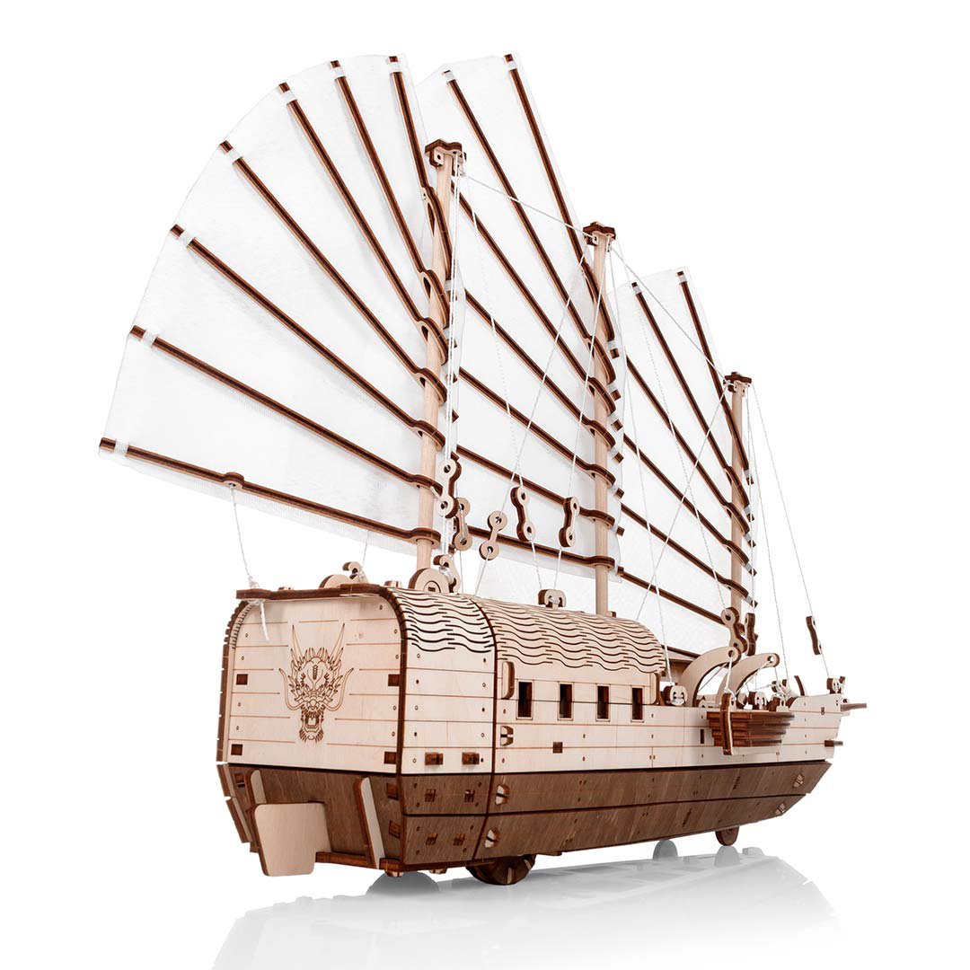 Houten puzzel 3D Djong 38,5x16,5x46,2 cm berkenmultiplex