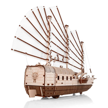 Houten puzzel 3D Djong 38,5x16,5x46,2 cm berkenmultiplex