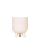 Sierpot keramiek Ø9x13 cm travertine