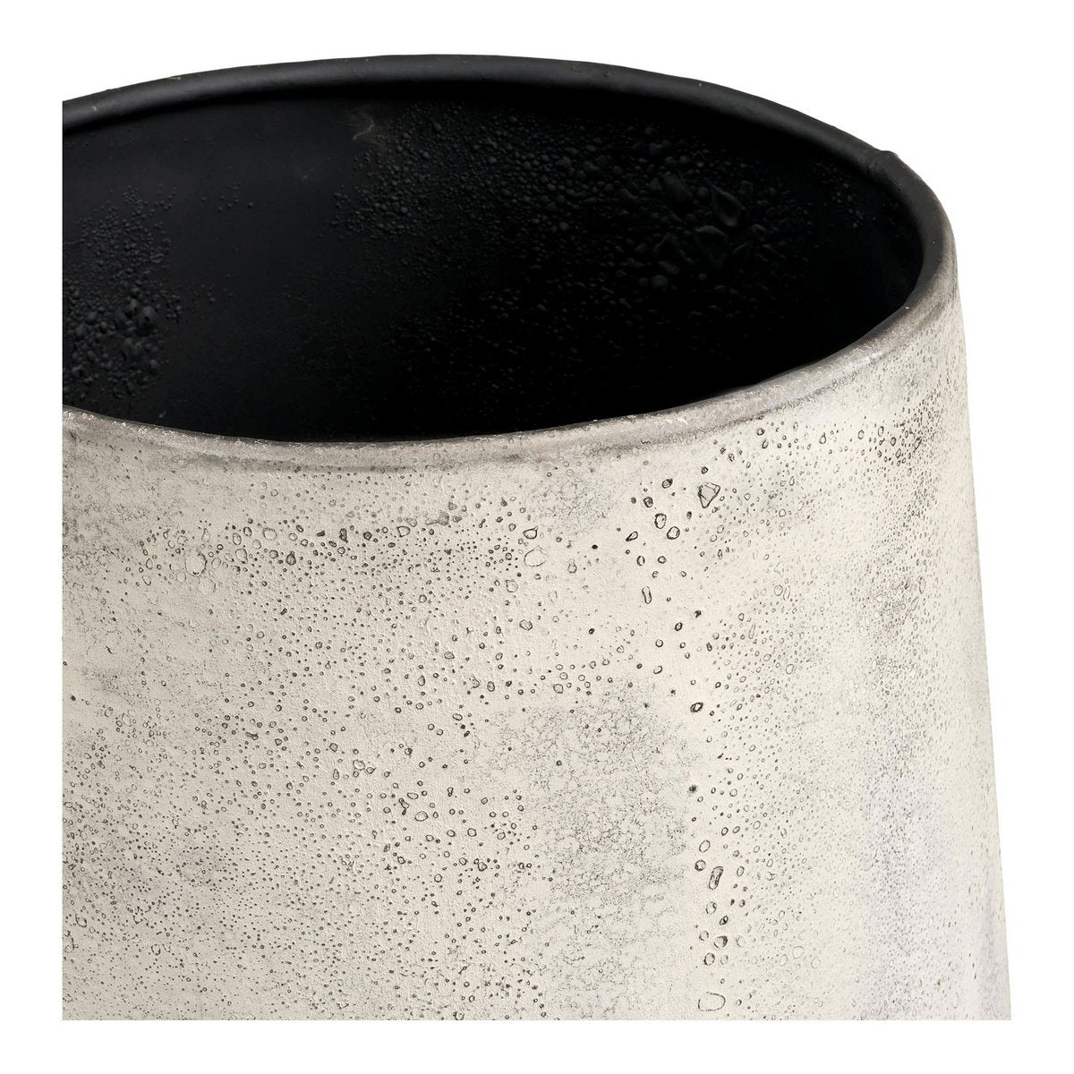 Hou Decoratieve pot, metaal, antiek beige, set van 2
