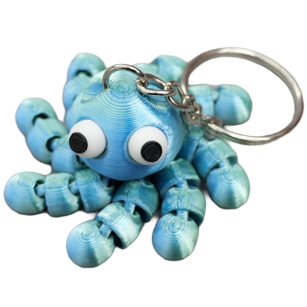 Sleutelhanger octopus PLA beweegbaar