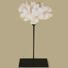 Koraaldecoratie met metalen standaard H30xB25xD25 cm wit