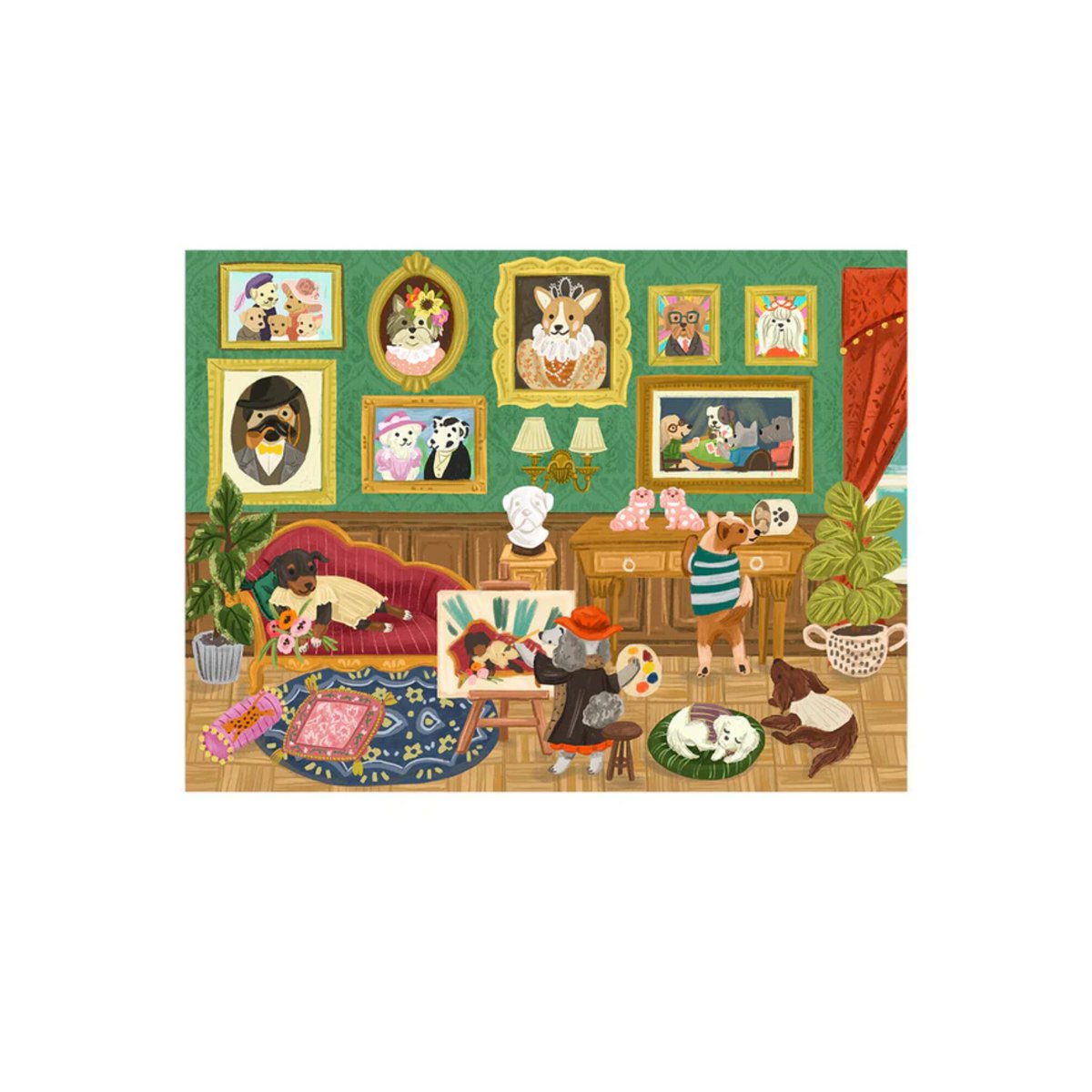Robotime, Jigsaw Puzzle, Joypiece, Doggie Art Gallery, PT008, 50x75cm