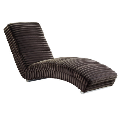 Chaise longue corduroy zwart 170x60x82 cm