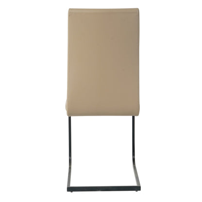 Stoelenset 2 stuks kunstleer sledeframe