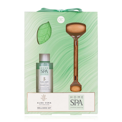 Badset Aloë Vera Shea Butter met gezichtsmassageroller