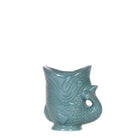 Sierpot visvorm keramiek groen Ø6x8 cm