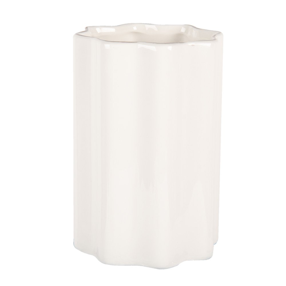 Toothbrush Holder Ø 7x11 cm White Ceramic