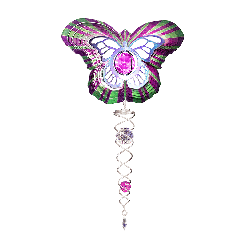 Windspinner vlinder 60 cm roestvrij staal