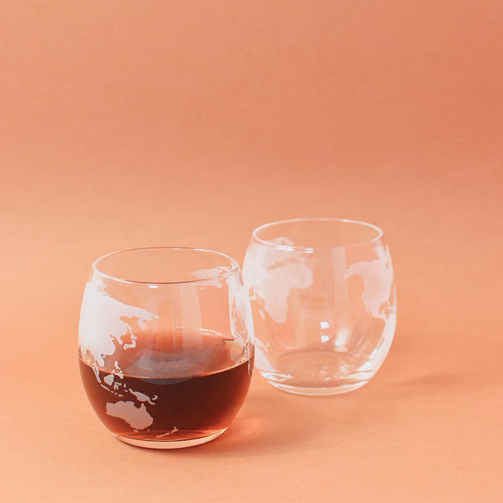 Mundua globe decanter and glasses set