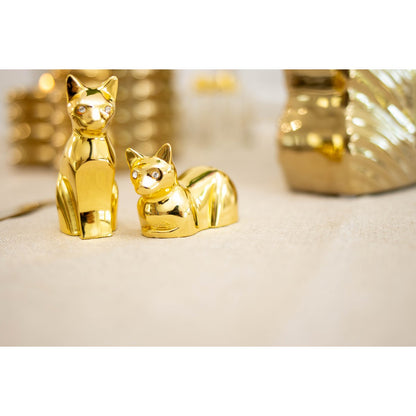 Zout en peper set metaal goud 450g
