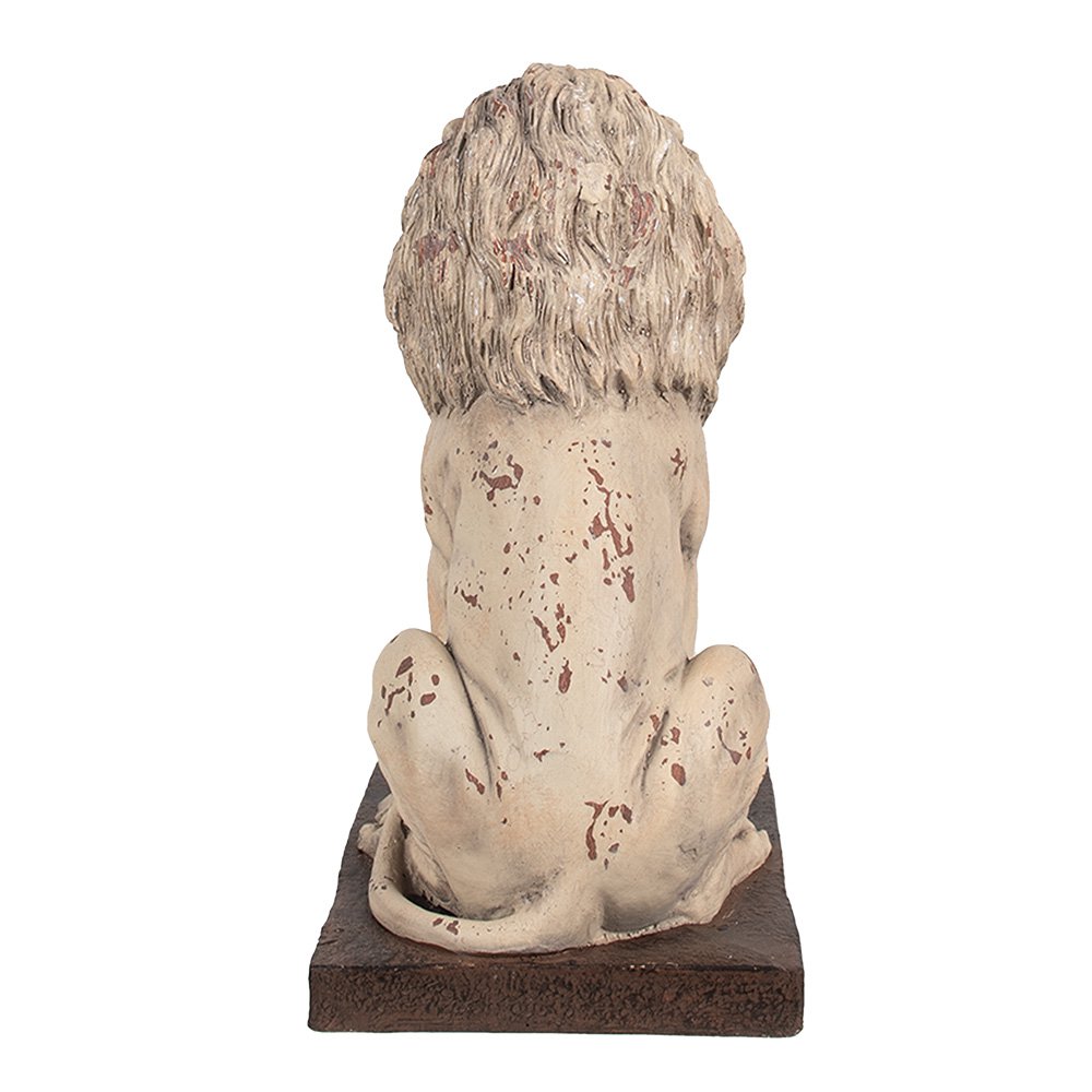 Decorative Statue Lion 30x23x45 cm Beige Brown Magnesium (MGO)