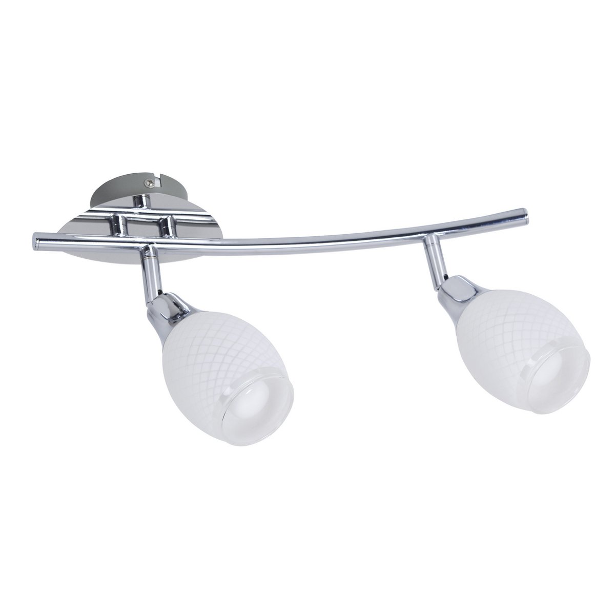 LED rail 36x9x12.5 cm chroom 2x4W 3000K