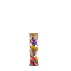Droogbloemen wensflesjes 12 stuks 10 cm multi