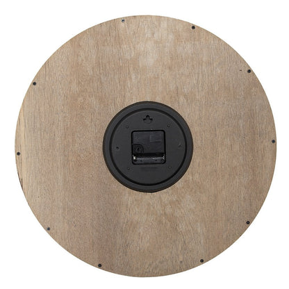 Wandklok 46 cm bruin MDF