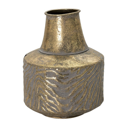 Vase Ø 15x21 cm Copper-coloured Metal Decorative Vase
