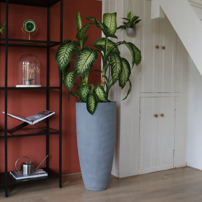 Plantenpot fiberstone Ø36.5xH80 cm grijs