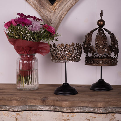 Decoration Crown 40 cm Brown Iron