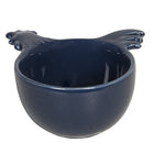 Maatlepel 9x9x5 cm blauw keramiek haan