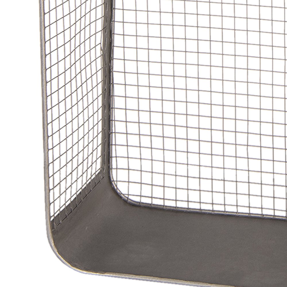 Wandrek 28x15x57 cm grijs metaal