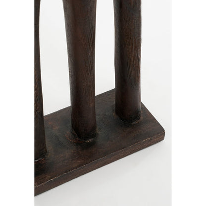 Woondecoratie mangohout 7x18x46 cm bruin