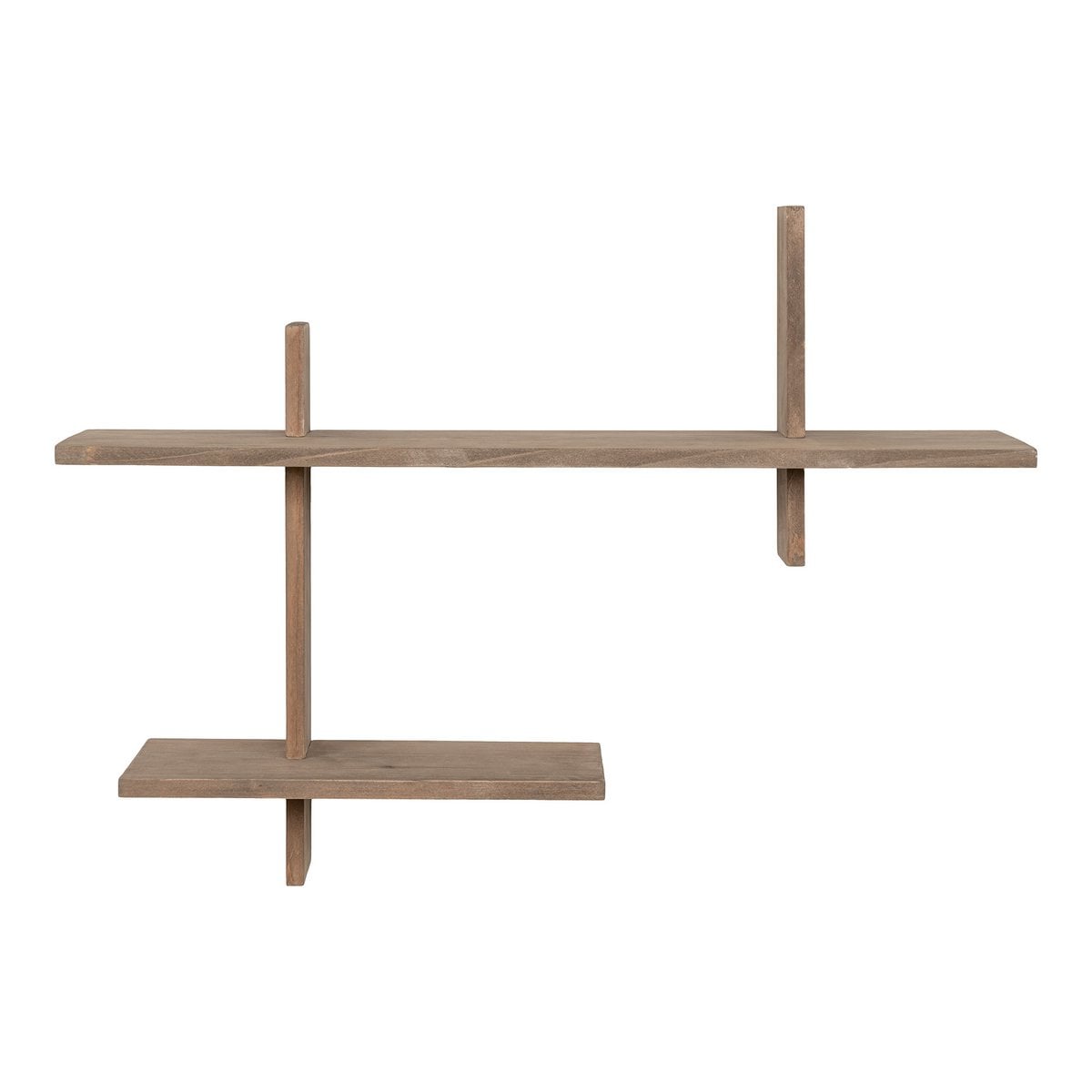Wandplank grenenhout 54x15x58 cm bruin
