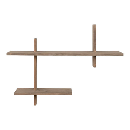 Wandplank grenenhout 54x15x58 cm bruin