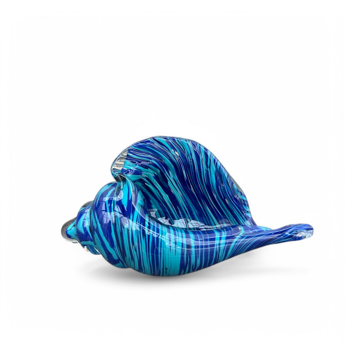 Blue glass shell