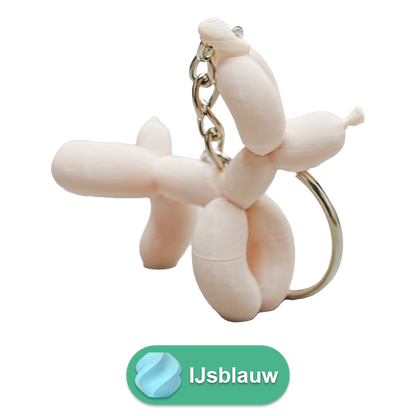 Sleutelhanger ballon hond plassend PLA