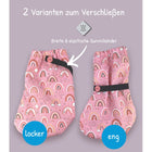 Kinder regenvoetjes fleece regenboog S M