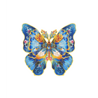 Houten legpuzzel Morpho Helena 28,8x27,6 cm berkenmultiplex