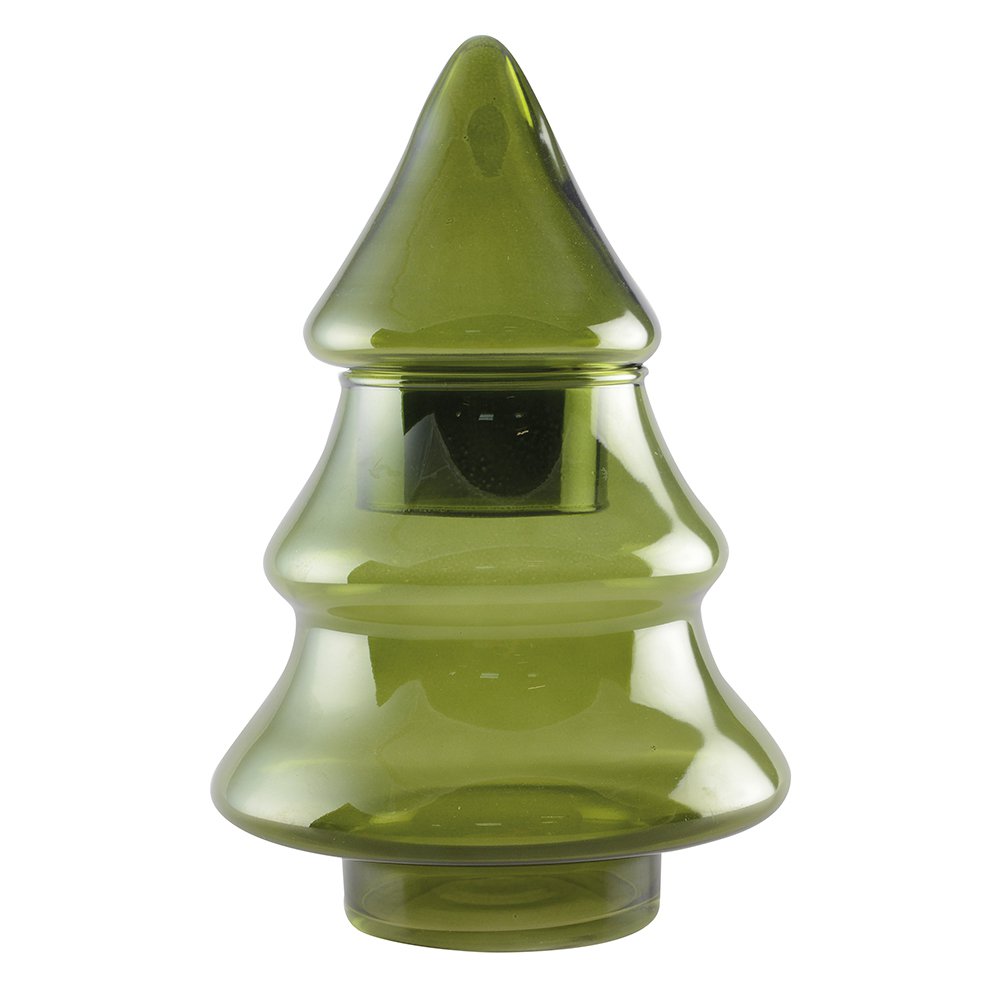 Snoepschaaltje glas groen 18x26 cm