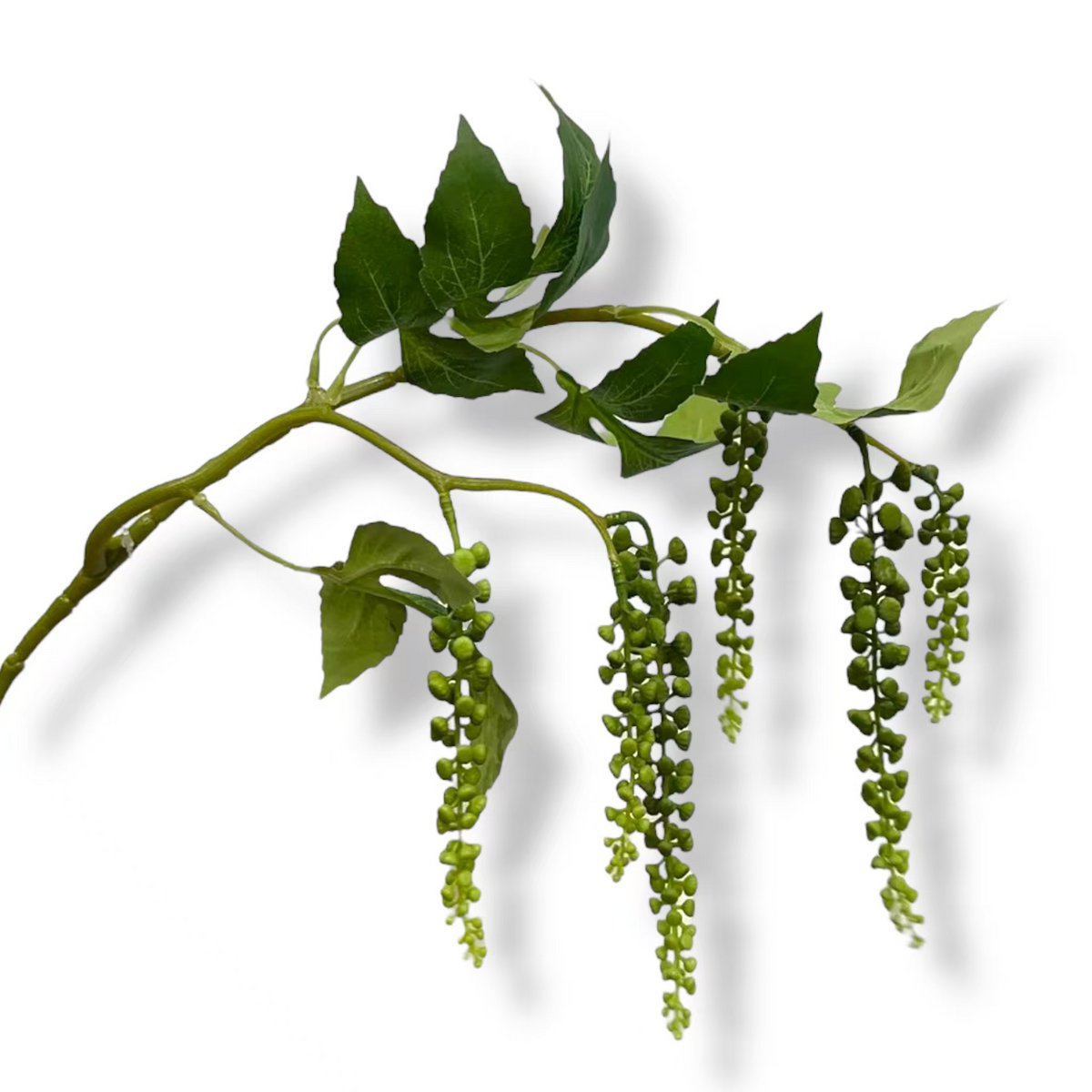 Zijden kunstbloem Phytolacca americana 65 cm roze paars