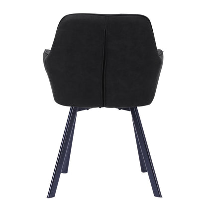 Fauteuils set 2 antraciet microvezel