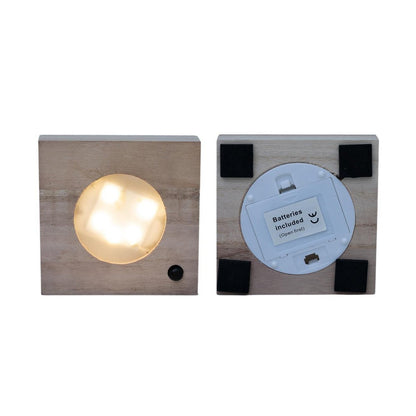 Calathea in Samoa glass with LED lighting - ø12cm - ↕10cm